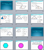 Areas of Plane Figures PPT/Notes/Formulas/Practice (goes w