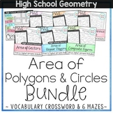 Areas of Polygons and Circles Bundle - High School Geometry