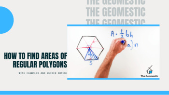 Preview of Areas of Regular Polygons Guided Notes