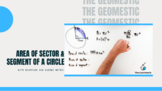 Areas of Sectors and Segments of a Circle Guided Notes