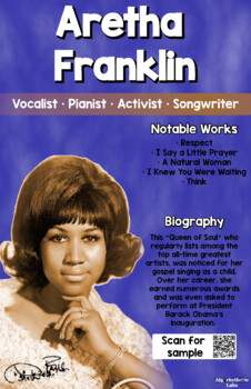 Preview of Aretha Franklin Poster (11"X17")