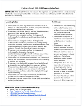 Preview of Arg. Standard Prompt: Argument Analysis & ORIGINAL visual writing (EDITABLE