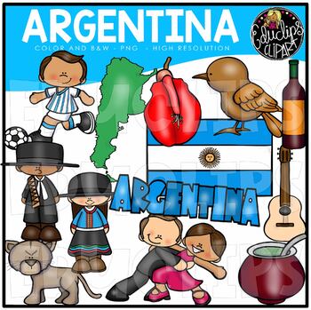 Preview of Argentina Clip Art Set {Educlips Clipart}