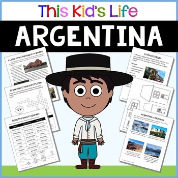 Preview of Argentina Country Study: Reading & Writing + Google Slides/PPT Distance Learning