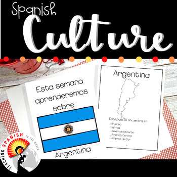 Preview of Argentina Easy Spanish Worksheets Pack