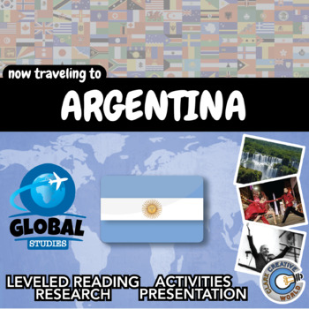 Preview of Argentina - Global Studies - Leveled Reading, Activities, Slides & Digital INB
