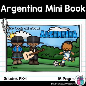 Preview of Argentina Mini Book for Early Readers - A Country Study