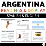 Argentina English & Spanish Cultural Readings & Activities