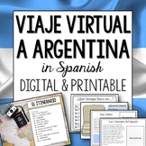 Argentina Virtual Field Trip in Spanish printable and digital