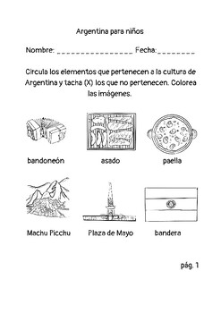 Preview of Argentina para niños
