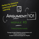 Argument 101 #8 - Introductions (Part A): Titles & Hooks/L