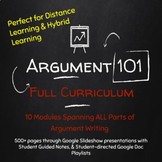 Argument 101 - Full Unit -  Persuasion; Argument Writing; 