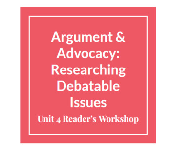 Preview of Argument & Advocacy Reading Unit Google Slides