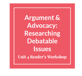 Argument & Advocacy Reading Unit Google Slides