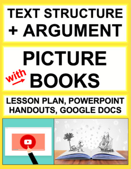 Preview of Argument Claim Evidence Text Structure with Picture Books | Printable & Digital