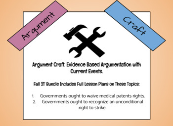 Preview of Argument Craft Evidence Based Argumentation 2021 Fall Bundle