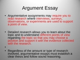 Argument Essay Easy to Execute  Powerpoint