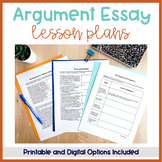 Argument Essay Lesson Plans