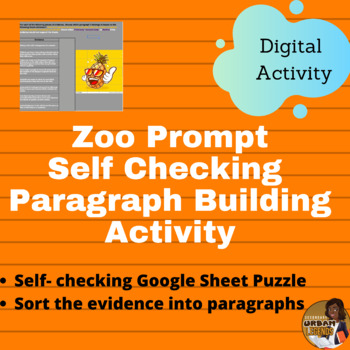 Preview of Argument Essay Practice: Self Checking Paragraph Building Activity