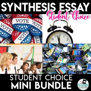 Preview of Synthesis Essay Unit - Student Choice - Four Topics Mini Bundle