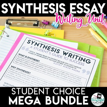 Preview of Title: Synthesis Essay Writing Unit: 14 Argument Essays for Engaged Learning