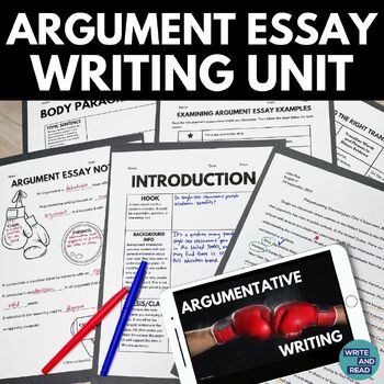 Preview of Argument Essay Writing Unit - Argumentative Writing - Digital and Printable