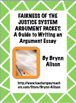 Preview of Argument Essay on the Fairness of the Justice System: Step by Step Writing Guide