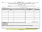 Argument Evidence Position Chart - Knowing and Explaining 