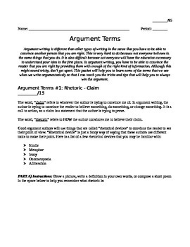 Preview of Argument Terms and Theory