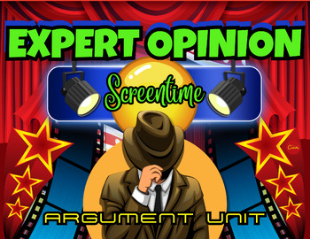Preview of Argument Unit | Expert Opinion Lesson | Practice | Game | Posters | Word Search