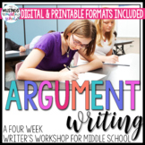 Argument Writing Unit for Middle School - Distance Learning