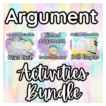 Preview of Argument Writing Activities Bundle for AP Language and High School English