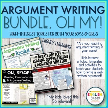 Preview of Argument Writing Bundle