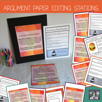 Preview of Argument Writing: Editing and Revision l writing arguments graphic organizer