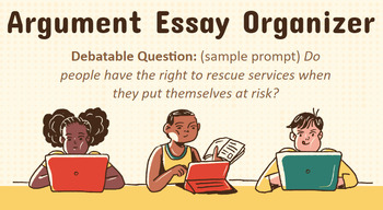 Preview of Argument Writing Essay Organizer
