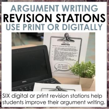 Preview of Argument Writing Revision Stations