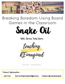 Preview of Argumentation - Snake Oil Game!