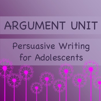 Preview of Argumentation Writing Unit: Common Core: Online Collaborative Discussion