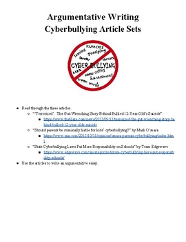 argumentative essay about cyberbullying brainly