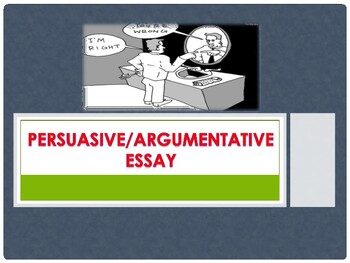 Preview of Persuasive Argumentative Essay / A Writing Guide with a Sample Essay