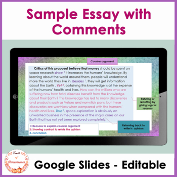 how to write an argumentative essay google slides