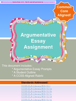 Preview of Argumentative Essay Assignment