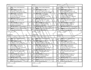 Preview of Argumentative Essay Checklist/Mini-Rubric {7th Grade Common Core Aligned}