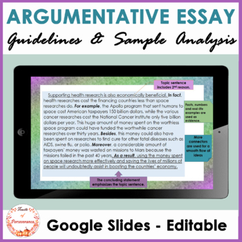 how to write an argumentative essay google slides