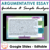 Argumentative Essay Google Slides ™ Lesson Academic Writin