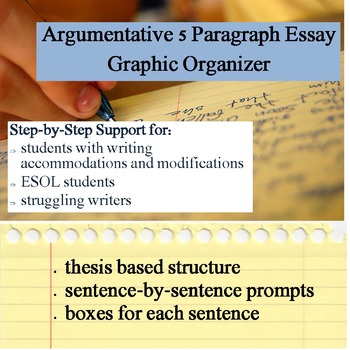 Preview of Argumentative Essay Graphic Organizer