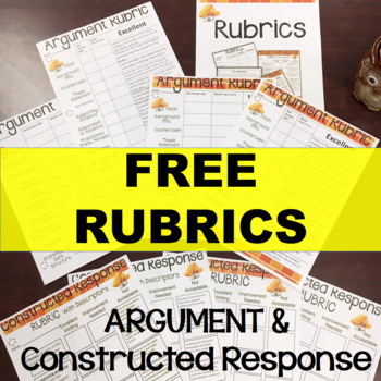 Preview of Argumentative Essay Graphic Organizer Rubrics FREE