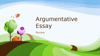 Preview of Argumentative Essay-Introduction, Body Paragraphs, Conclusion & Quiz