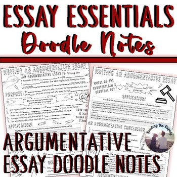 argument essay writing sketchnotes