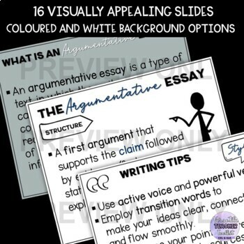 argumentative essay mini lesson